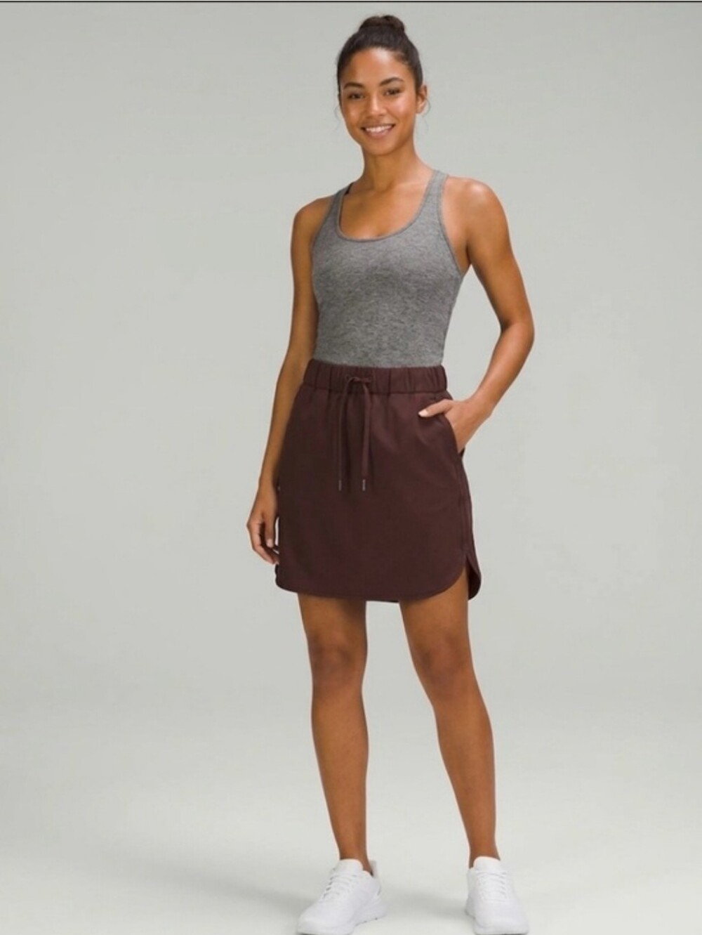 Lululemon On The Fly Skirt In Brown